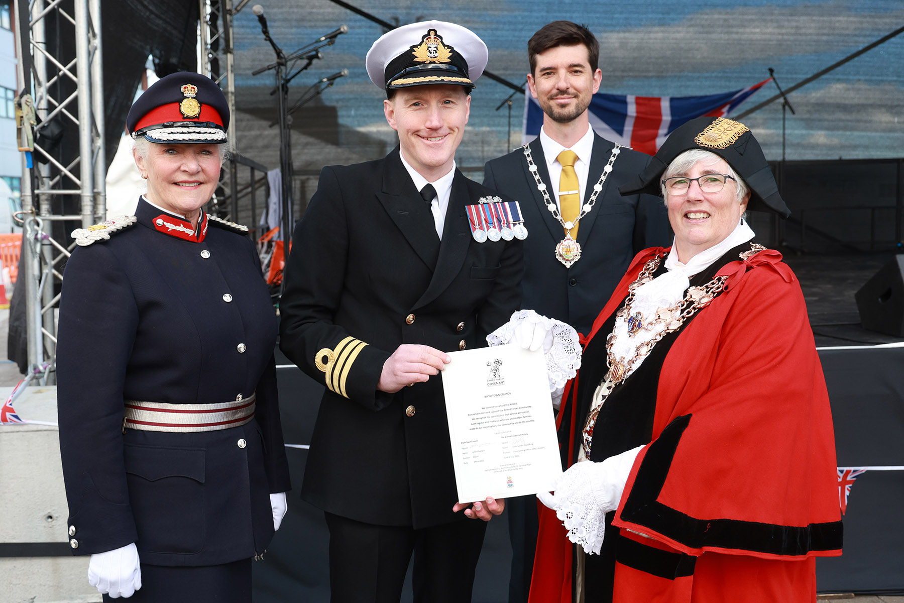 Blyth Town Council formally signs the Armed Forces Covenant