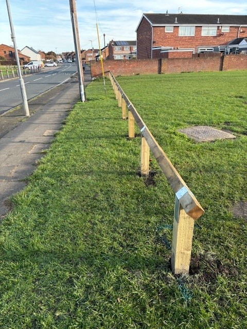 Blyth Town Council Installs New Fencing to Protect Green Space and Boost Safety