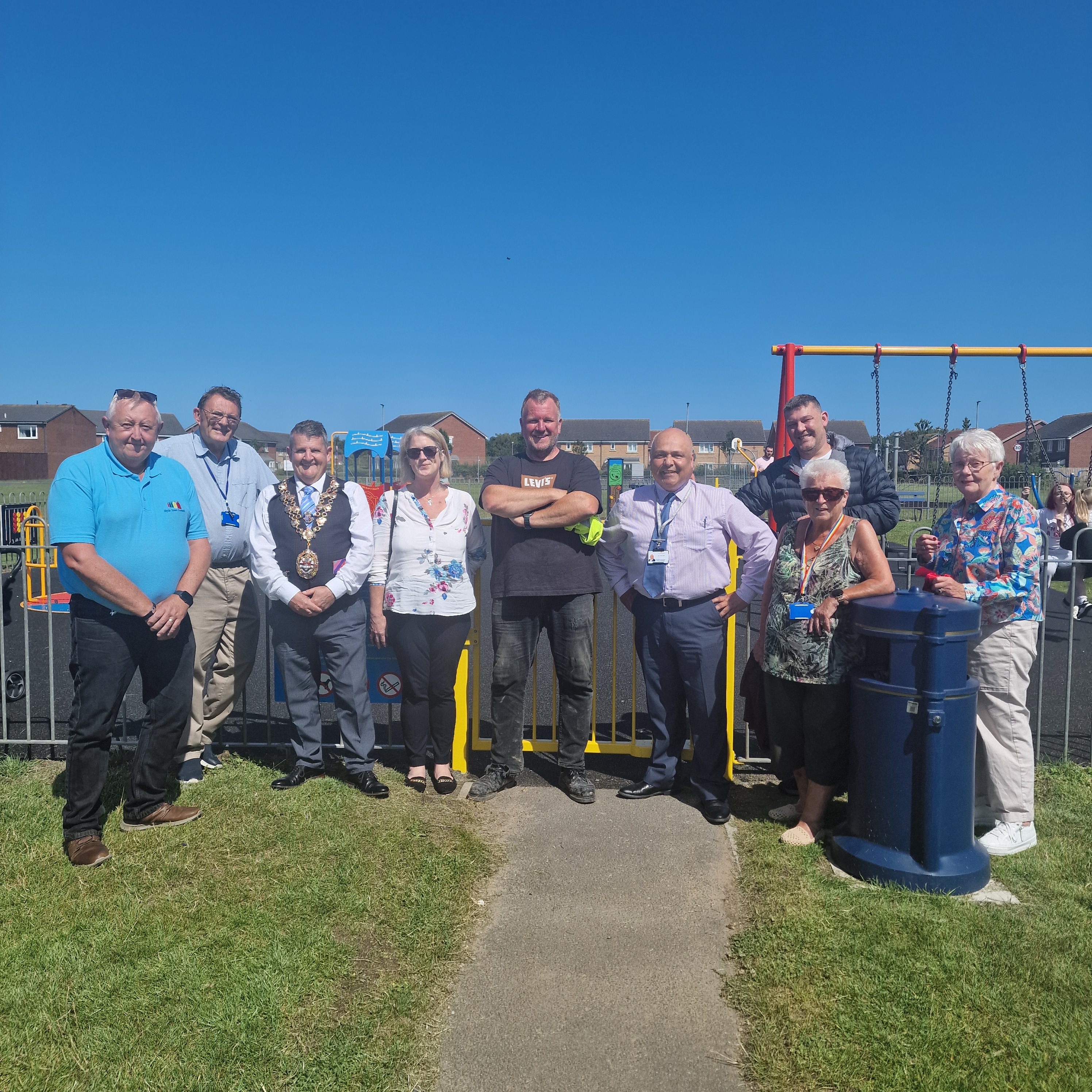 Blyth Town Council Celebrates Opening of Refurbished Cottingwood Green Play Area