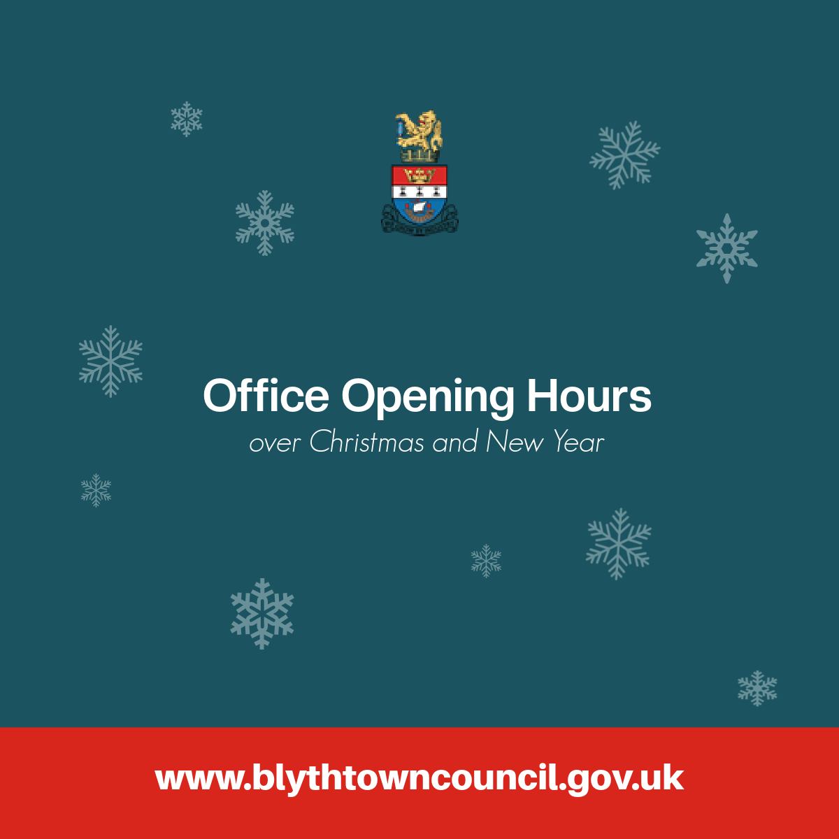 Office opening hours over Christmas