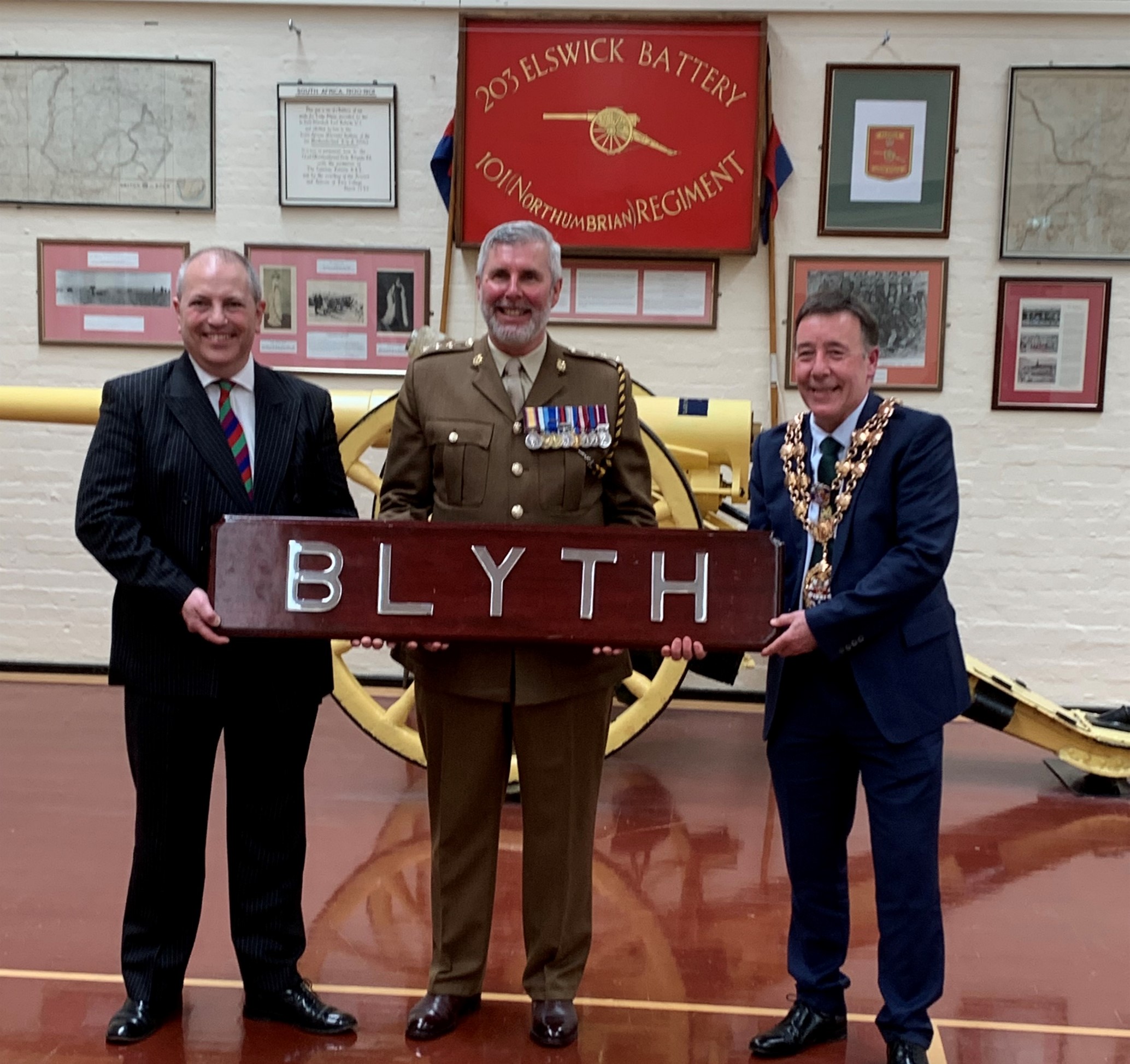 HMS Blyth Name Plate