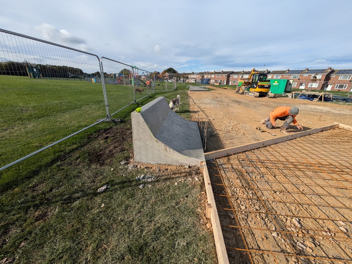 Blyth Ogle Drive Skatepark Construction Update: Progress Continues